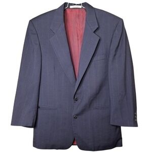 Bugatechi Uomo for Michael Jordan Men Pinstripe Virgin Wool Blazer Canada Made
